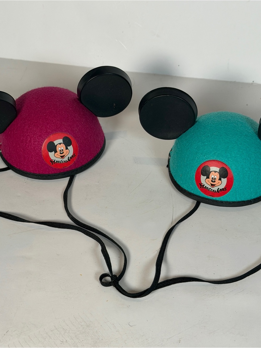 Disney-Inspired MousekeEars- Teal and Magenta barrettes